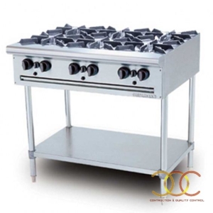 BẾP ÂU 6 HỌNG CÓ KỆ DƯỚI 